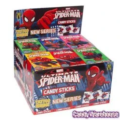 Spiderman Candy Sticks Packs: 30-Piece Box -Best Candy Store spiderman candy sticks packs 30 piece box candy warehouse 2 36f25eac d8b6 4b0d 9b03 ad2732b061e4