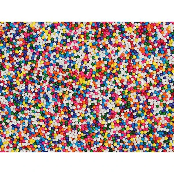 Sprinkle King Rainbow Nonpareils Sprinkles Candy: 8LB Carton 1 Sprinkle King Rainbow Nonpareils Sprinkles Candy: 8LB Carton