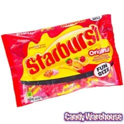 Starburst Fruit Chews Candy Fun Size Packs - Original: 30-Piece Bag -Best Candy Store starburst fruit chews candy fun size packs original 30 piece bag candy warehouse 3 f9c24fa1 ca6f 46d3 9bd4 df14e7249e98
