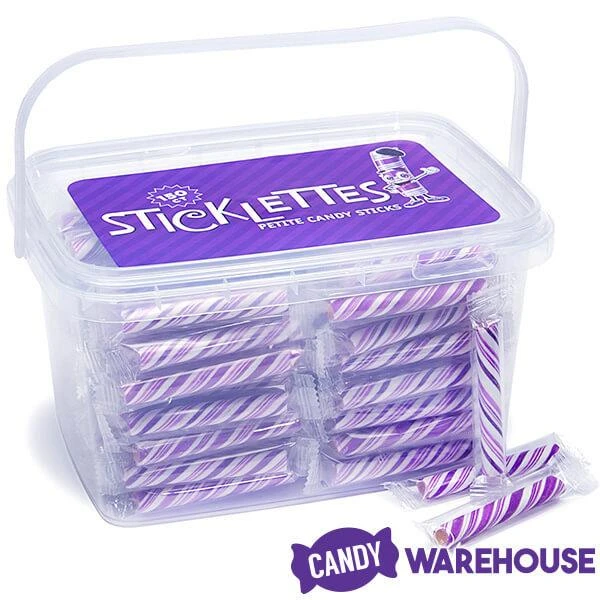 Sticklettes Petite Candy Sticks - Grape: 150-Piece Tub 3 Sticklettes Petite Candy Sticks - Grape: 150-Piece Tub - Image 3