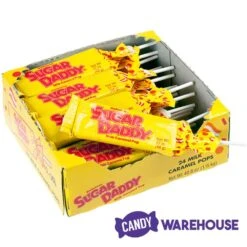 Sugar Daddy Caramel Pops - Large: 24-Piece Box -Best Candy Store sugar daddy caramel pops large 24 piece box candy warehouse 3 0200c15c 6be4 4855 b674 d708e09bef32