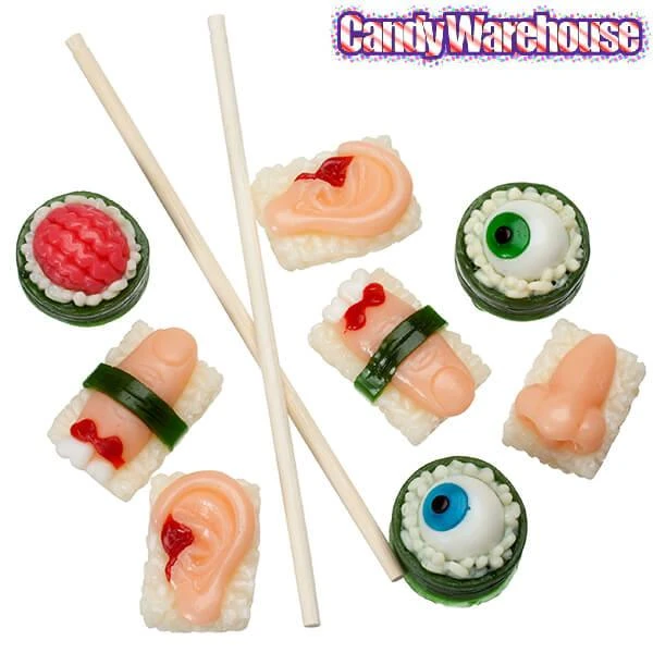 Sushi Body Parts Gummy Candy: 8-Piece Pack 2 Sushi Body Parts Gummy Candy: 8-Piece Pack - Image 2