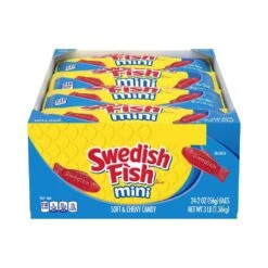 Swedish Fish Candy 2-Ounce Packs: 24-Piece Box -Best Candy Store swedish fish candy 2 ounce packs 24 piece box candy warehouse 5