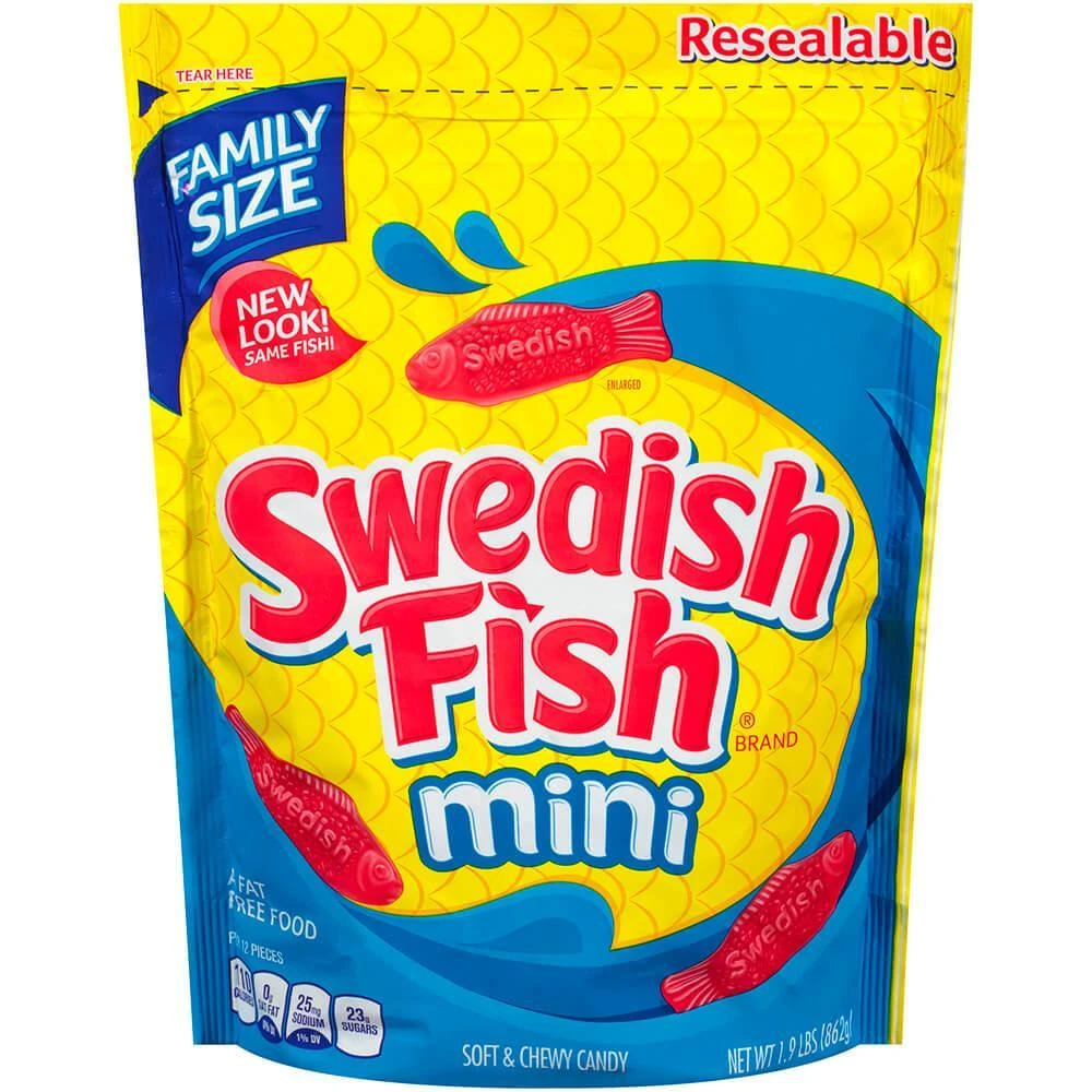 Swedish Fish Candy Red 1.8LB Bag 1 Swedish Fish Candy Red 1.8LB Bag