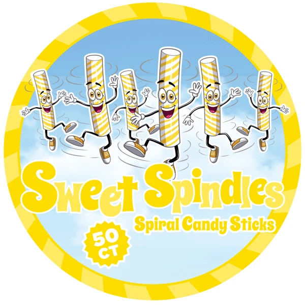 Sweet Spindles Mini Hard Candy Sticks - Banana: 50-Piece Jar 4 Sweet Spindles Mini Hard Candy Sticks - Banana: 50-Piece Jar - Image 4