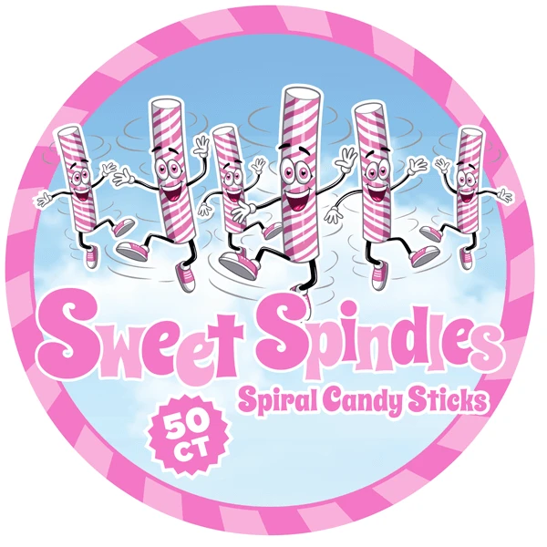 Sweet Spindles Mini Hard Candy Sticks - Cherry: 50-Piece Jar 4 Sweet Spindles Mini Hard Candy Sticks - Cherry: 50-Piece Jar - Image 4