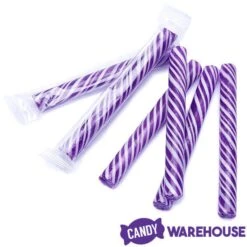 Sweet Spindles Mini Hard Candy Sticks - Grape: 50-Piece Jar -Best Candy Store sweet spindles mini hard candy sticks grape 50 piece jar candy warehouse 3
