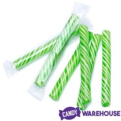 Sweet Spindles Mini Hard Candy Sticks - Lime: 50-Piece Jar -Best Candy Store sweet spindles mini hard candy sticks lime 50 piece jar candy warehouse 3