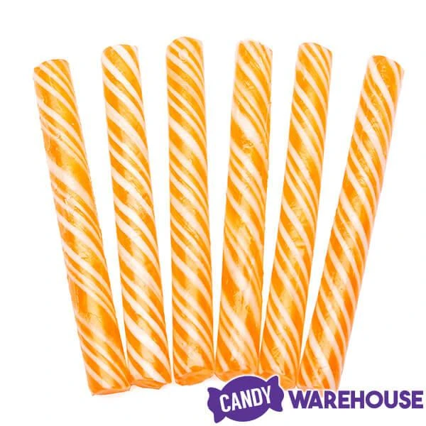 Sweet Spindles Mini Hard Candy Sticks - Orange: 50-Piece Jar 2 Sweet Spindles Mini Hard Candy Sticks - Orange: 50-Piece Jar - Image 2