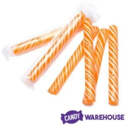 Sweet Spindles Mini Hard Candy Sticks - Orange: 50-Piece Jar 6 Sweet Spindles Mini Hard Candy Sticks - Orange: 50-Piece Jar -Best Candy Store sweet spindles mini hard candy sticks orange 50 piece jar candy warehouse 3