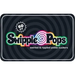 Swipple Pops Petite Swirl Ripple Lollipops - Rainbow Cherry: 60-Piece Tub -Best Candy Store swipple pops petite swirl ripple lollipops rainbow cherry 60 piece tub candy warehouse 3