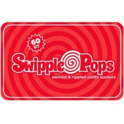 Swipple Pops Petite Swirl Ripple Lollipops - Red Cherry: 60-Piece Tub -Best Candy Store swipple pops petite swirl ripple lollipops red cherry 60 piece tub candy warehouse 4