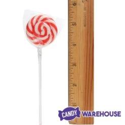 Swipple Pops Petite Swirl Ripple Lollipops - Red Cherry: 60-Piece Tub -Best Candy Store swipple pops petite swirl ripple lollipops red cherry 60 piece tub candy warehouse 5