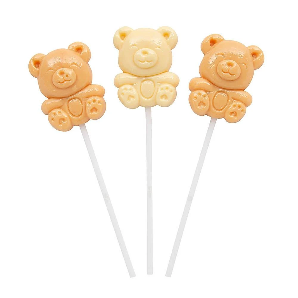 Teddy Bear Lollipops: 12-Piece Box 1 Teddy Bear Lollipops: 12-Piece Box