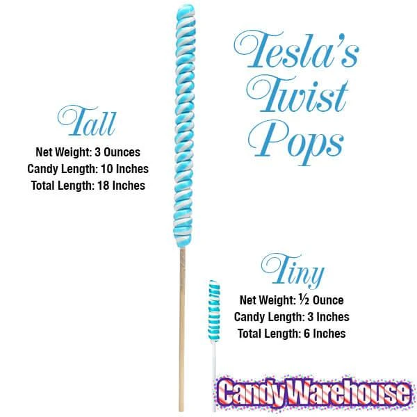 Tesla's Tiny Twist Pops - Grape: 48-Piece Jar 3 Tesla's Tiny Twist Pops - Grape: 48-Piece Jar - Image 3