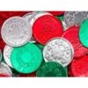 Thompson Foiled Milk Chocolate Christmas Coins: 5LB Bag