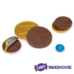 Thompson Hanukkah Gelt Gold Foiled Milk Chocolate Coins 1-Ounce Mesh Bags: 30-Piece Tub -Best Candy Store thompson hanukkah gelt gold foiled milk chocolate coins 1 ounce mesh bags 30 piece tub candy warehouse 3