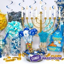 Thompson Hanukkah Gelt Gold Foiled Milk Chocolate Coins 1-Ounce Mesh Bags: 30-Piece Tub -Best Candy Store thompson hanukkah gelt gold foiled milk chocolate coins 1 ounce mesh bags 30 piece tub candy warehouse 4