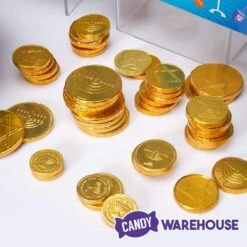 Thompson Hanukkah Gelt Gold Foiled Milk Chocolate Coins 1-Ounce Mesh Bags: 30-Piece Tub -Best Candy Store thompson hanukkah gelt gold foiled milk chocolate coins 1 ounce mesh bags 30 piece tub candy warehouse 5