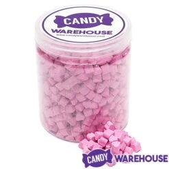 Tiny Sugar Candy Hearts - Pink: 1.5LB Jar -Best Candy Store tiny sugar candy hearts pink 1 5lb jar candy warehouse 5