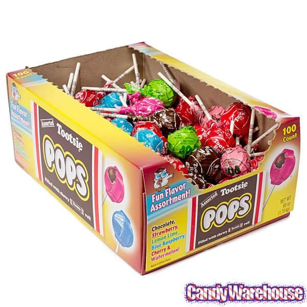Tootsie Pops - Fun Flavors Assortment: 100-Piece Box 5 Tootsie Pops - Fun Flavors Assortment: 100-Piece Box - Image 5
