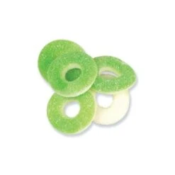 Trolli Apple O's Green Apple Gummy Rings Candy: 3LB Box -Best Candy Store trolli apple o s green apple gummy rings candy 3lb box candy warehouse 4