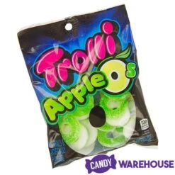 Trolli Apple O's Green Apple Gummy Rings Candy: 3LB Box -Best Candy Store trolli apple o s green apple gummy rings candy 3lb box candy warehouse 5