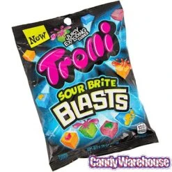 Trolli Sour Brite Blasts Gummy Juicy Exploding Candy Cubes: 3LB Box -Best Candy Store trolli sour brite blasts gummy juicy exploding candy cubes 3lb box candy warehouse 3