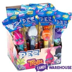 Trolls PEZ Candy Packs: 12-Piece Display -Best Candy Store trolls pez candy packs 12 piece display candy warehouse 3