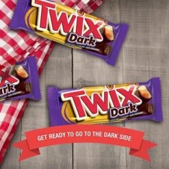 Twix Dark Chocolate Candy Bars: 36-Piece Box -Best Candy Store twix dark chocolate candy bars 36 piece box candy warehouse 4