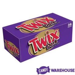 Twix Dark Chocolate Candy Bars: 36-Piece Box -Best Candy Store twix dark chocolate candy bars 36 piece box candy warehouse 6