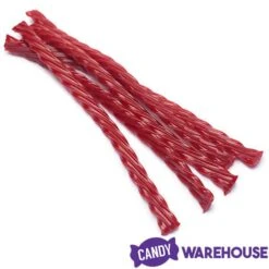 Twizzlers Strawberry Licorice Twists - Unwrapped: 5LB Tub -Best Candy Store twizzlers strawberry licorice twists unwrapped 5lb tub candy warehouse 4