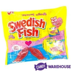 Valentine Swedish Fish Candy Treat Size Packs: 25-Piece Bag -Best Candy Store valentine swedish fish candy treat size packs 25 piece bag candy warehouse 3