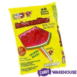 Vero Rebanaditas Chili Lollipops: 40-Piece Bag -Best Candy Store vero rebanaditas chili lollipops 40 piece bag candy warehouse 3
