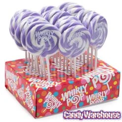 Whirly Pop 1.5-Ounce Swirl Suckers - Lavender Purple: 24-Piece Display -Best Candy Store whirly pop 1 5 ounce swirl suckers lavender purple 24 piece display candy warehouse 5 dbd8a87f c234 4430 909d 733283ab8de4