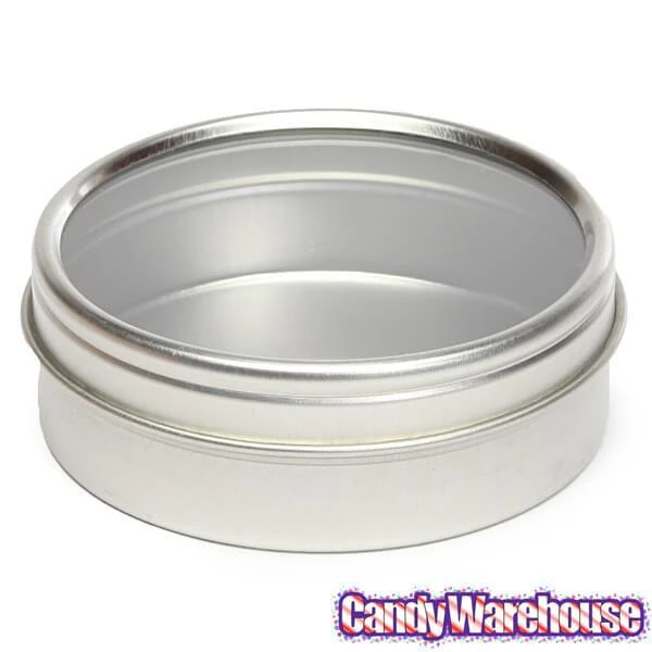 Windowed Round Candy Tins - 2-Ounce: 24-Piece Set 3 Windowed Round Candy Tins - 2-Ounce: 24-Piece Set - Image 3