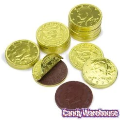 Yellow Foiled Milk Chocolate Coins: 1LB Bag 8 Yellow Foiled Milk Chocolate Coins: 1LB Bag -Best Candy Store yellow foiled milk chocolate coins 1lb bag candy warehouse 4