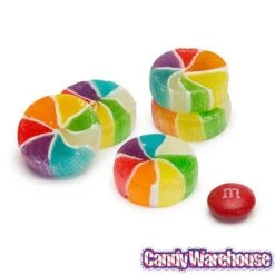 YumJunkie Rainbow Vortex Wheels Hard Candy: 5LB Bag -Best Candy Store yumjunkie rainbow vortex wheels hard candy 5lb bag candy warehouse 3