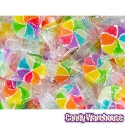 YumJunkie Rainbow Vortex Wheels Hard Candy: 5LB Bag -Best Candy Store yumjunkie rainbow vortex wheels hard candy 5lb bag candy warehouse 4