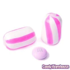 YumJunkie Sassy Cylinders Strawberry Pink Striped Hard Candy: 5LB Bag -Best Candy Store yumjunkie sassy cylinders strawberry pink striped hard candy 5lb bag candy warehouse 3