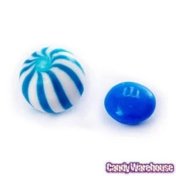 YumJunkie Sassy Spheres Blueberry Blue Striped Candy Balls - Petite: 5LB Bag -Best Candy Store yumjunkie sassy spheres blueberry blue striped candy balls petite 5lb bag candy warehouse 4