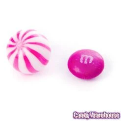 YumJunkie Sassy Spheres Strawberry Pink Striped Candy Balls - Petite: 5LB Bag -Best Candy Store yumjunkie sassy spheres strawberry pink striped candy balls petite 5lb bag candy warehouse 7