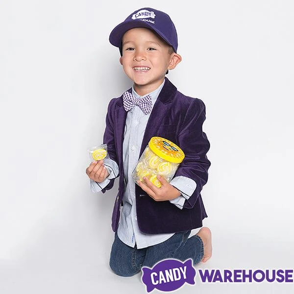 YumJunkie Sweet Suns Yellow Swirl Hard Candy Circles: 30-Piece Jar 2 YumJunkie Sweet Suns Yellow Swirl Hard Candy Circles: 30-Piece Jar - Image 2