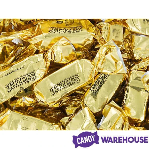 Zazers Gold Foiled Peach Chewy Candy: 1LB Bag 3 Zazers Gold Foiled Peach Chewy Candy: 1LB Bag - Image 3