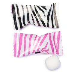 Zebra Prints Wrapped Butter Mint Creams: 300-Piece Case